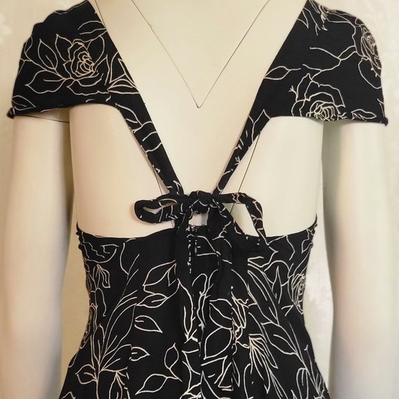 REFORMATION Cherry Backless Mini Dress Black - Picture 5 of 10